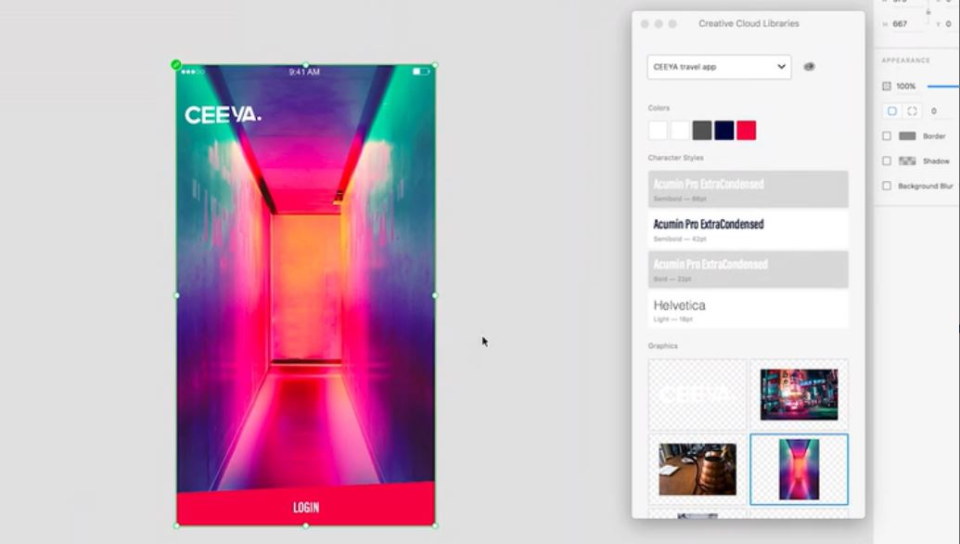 screenshot of Adobe XD